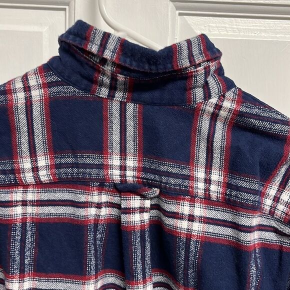 Jachs flannel plaid button down shirt size large tall, - Picture 5 of 8